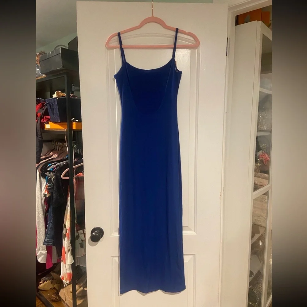 SKIMS Blue Midi Dress - Picture 8 of 10
